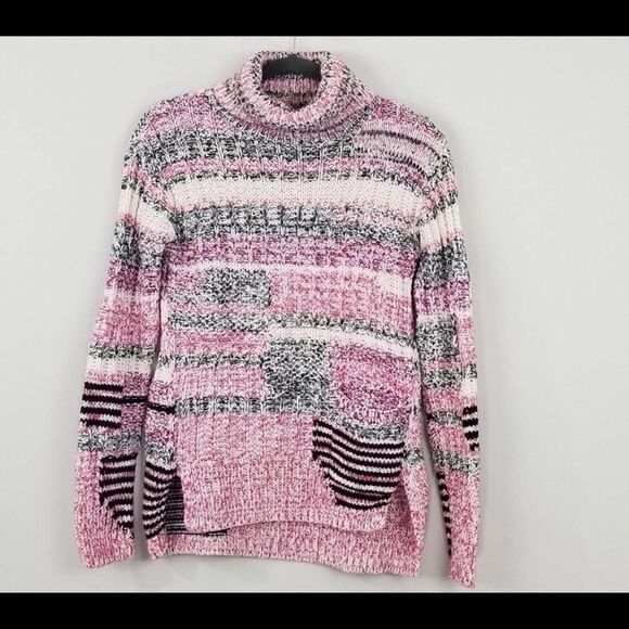 Anthropologie Sparrow Alma Knit Pink Turtleneck - Picture 2 of 8